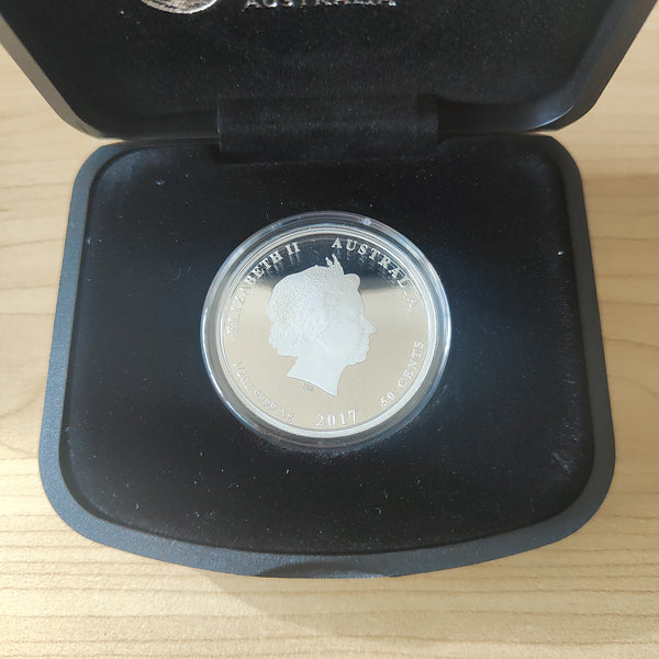 2017 Perth Mint Lunar Series II Year of the Rooster 50c 1/2oz Silver Proof Coin
