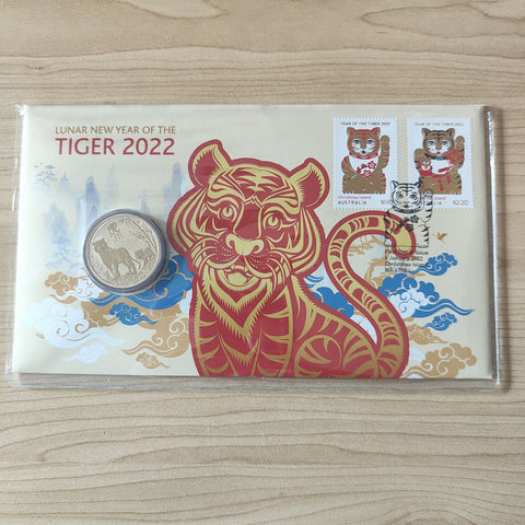 2022 Australia Post Lunar New Year of the Tiger $1 Coin PNC
