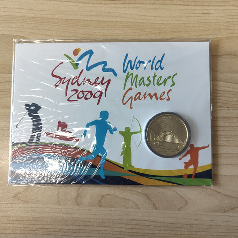 2009 Perth Mint Sydney World Masters Games $1 Carded Coin