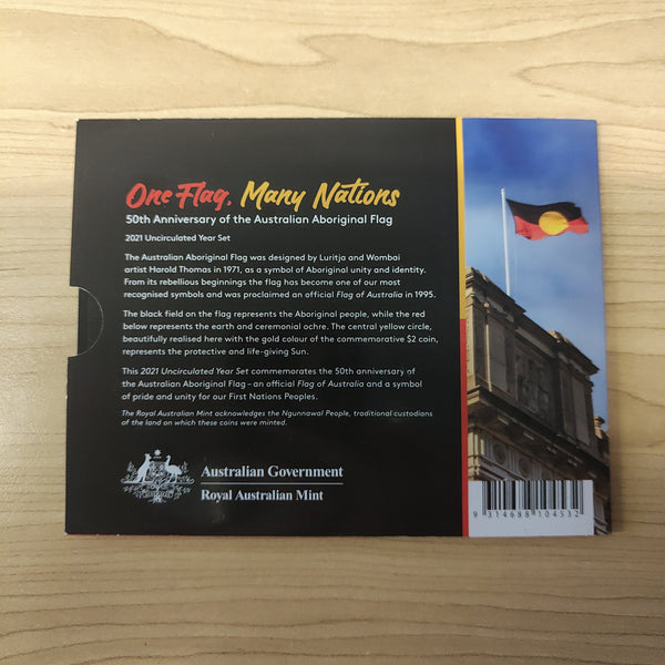 2021 Royal Australian Mint Aboriginal Flag Uncirculated Year Set