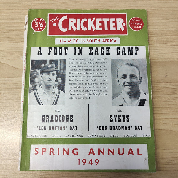 Cricket 1948-50 3 different "Cricketer The Annual Cricket Record" magazines. 1948-49 Annual, 1949 Spring Annual, 1949-50 Annual