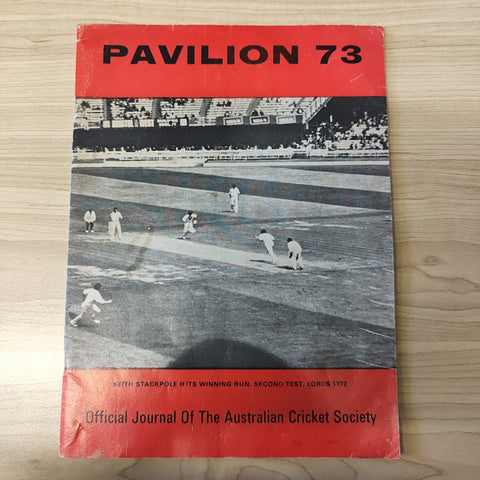 Cricket 1973 Pavilion 73 Official Journal of the Australian Cricket Society