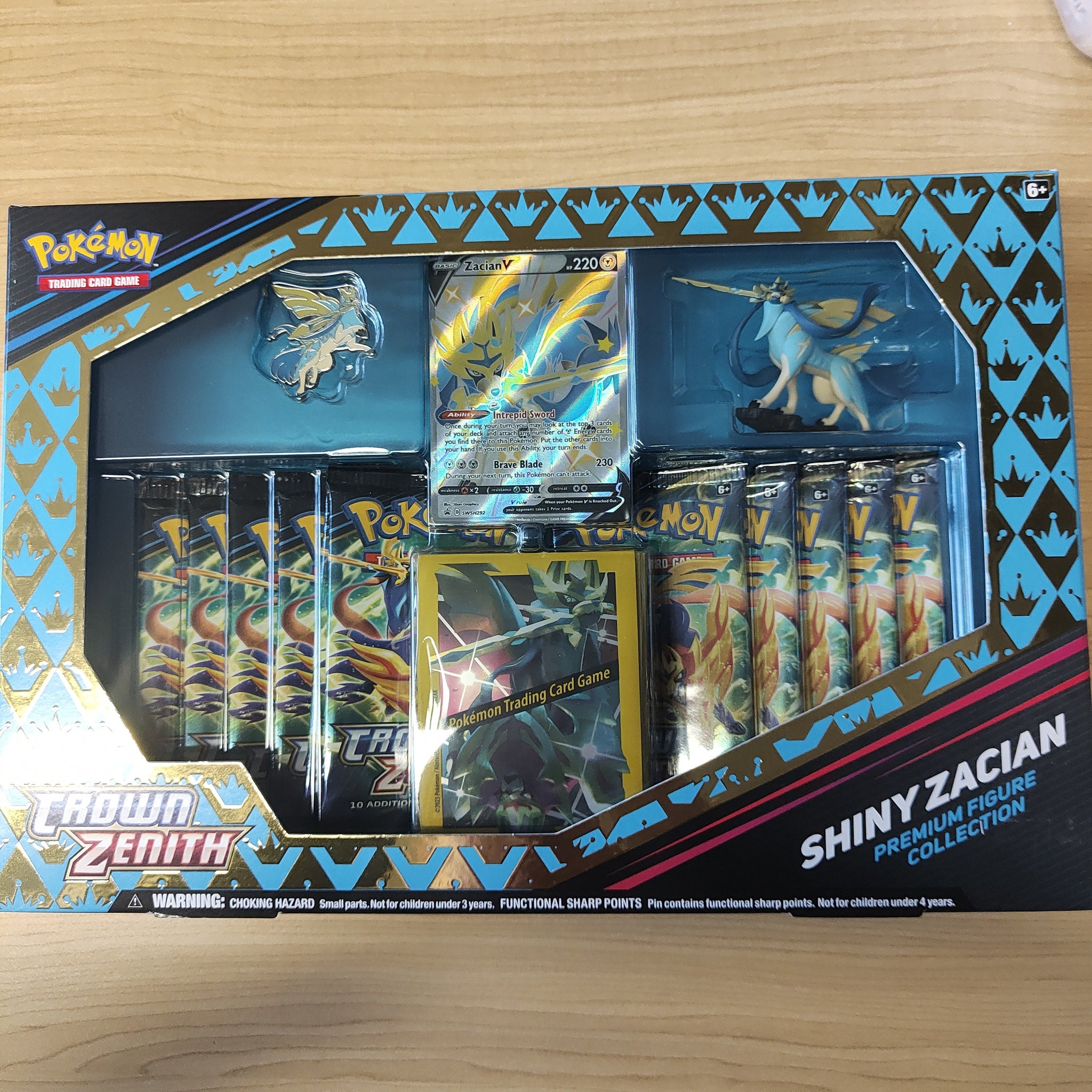 Pokemon TCG Crown Zenith Shiny Zacian Premium Figure Collection