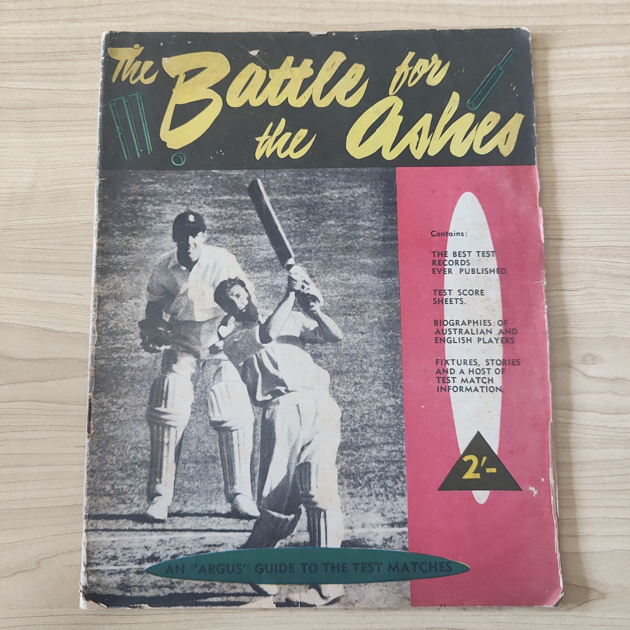 Cricket 1953 Argus The Battle For The Ashes Cricket Record Magazine