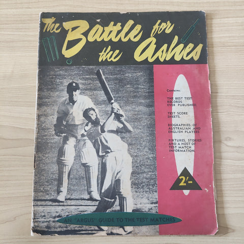 Cricket 1953 Argus The Battle For The Ashes Cricket Record Magazine