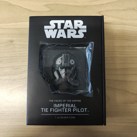 Niue 2021 New Zealand Mint $2 Star Wars Imperial Tie Fighter Pilot 1oz .999 Silver Coin