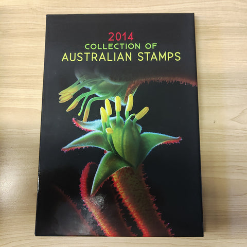 Australia Post 2014 Year Album. This book contains all the different simplified stamps issued in that year.