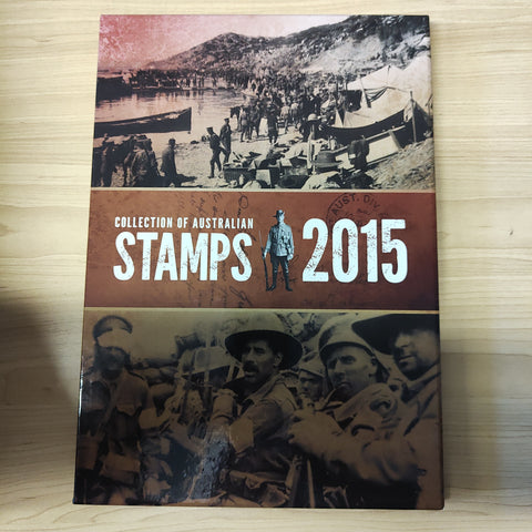 Australia Post 2015 Year Album. This book contains all the different simplified stamps issued in that year.