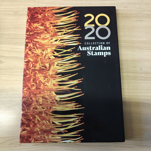 Australia Post 2020 Year Album. This book contains all the different simplified stamps issued in that year.