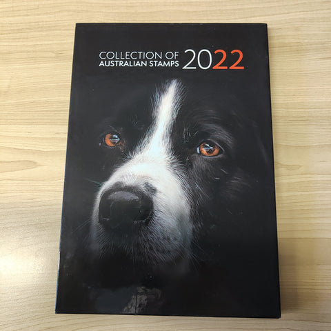 Australia Post 2022 Year Album. This book contains all the different simplified stamps issued in that year.