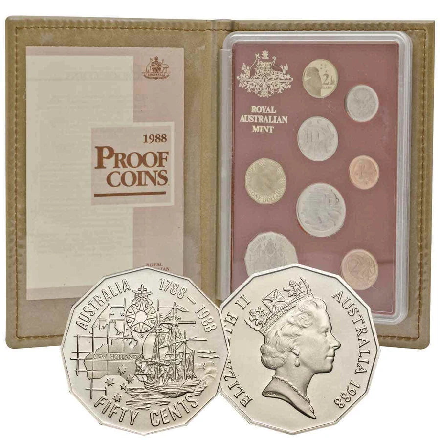 Australia 1988 Royal Australian Mint Proof Coin Set – Shields