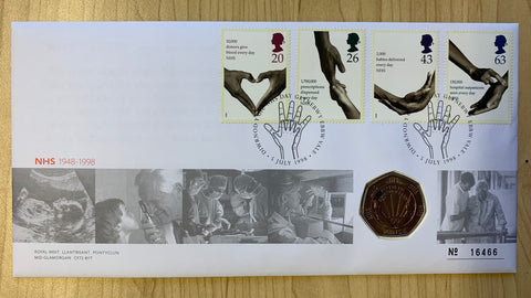 GB Great Britain 1998 National Health service 50th anniversary PNC