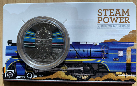 Australia 2022 Victoria Rail Steam Train 50c Coin