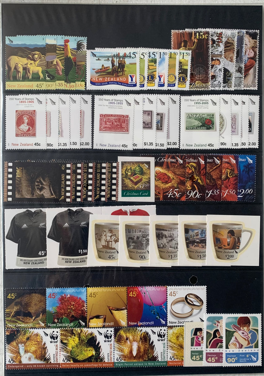 New Zealand 2005 Post Office Year Book containing all the different si