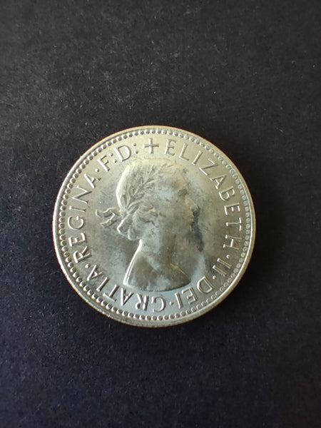 Australia 1963 One Shilling Silver Coin Very Fine Condition