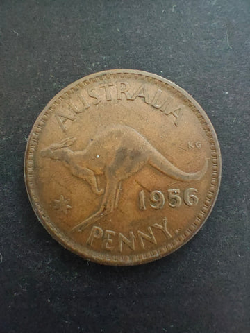 Australia 1956Y 1d One Penny Fine Condition. Perth Mint