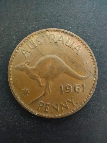 Australia 1961 1d One Penny Very Fine Condition