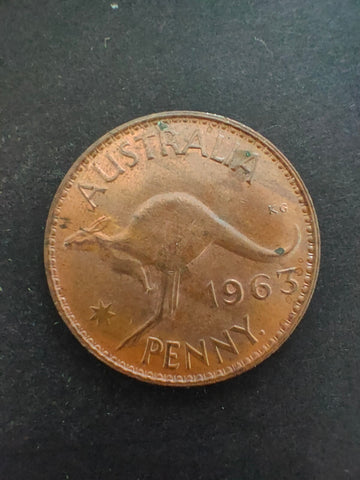 Australia 1963 1d One Penny Very Fine Condition