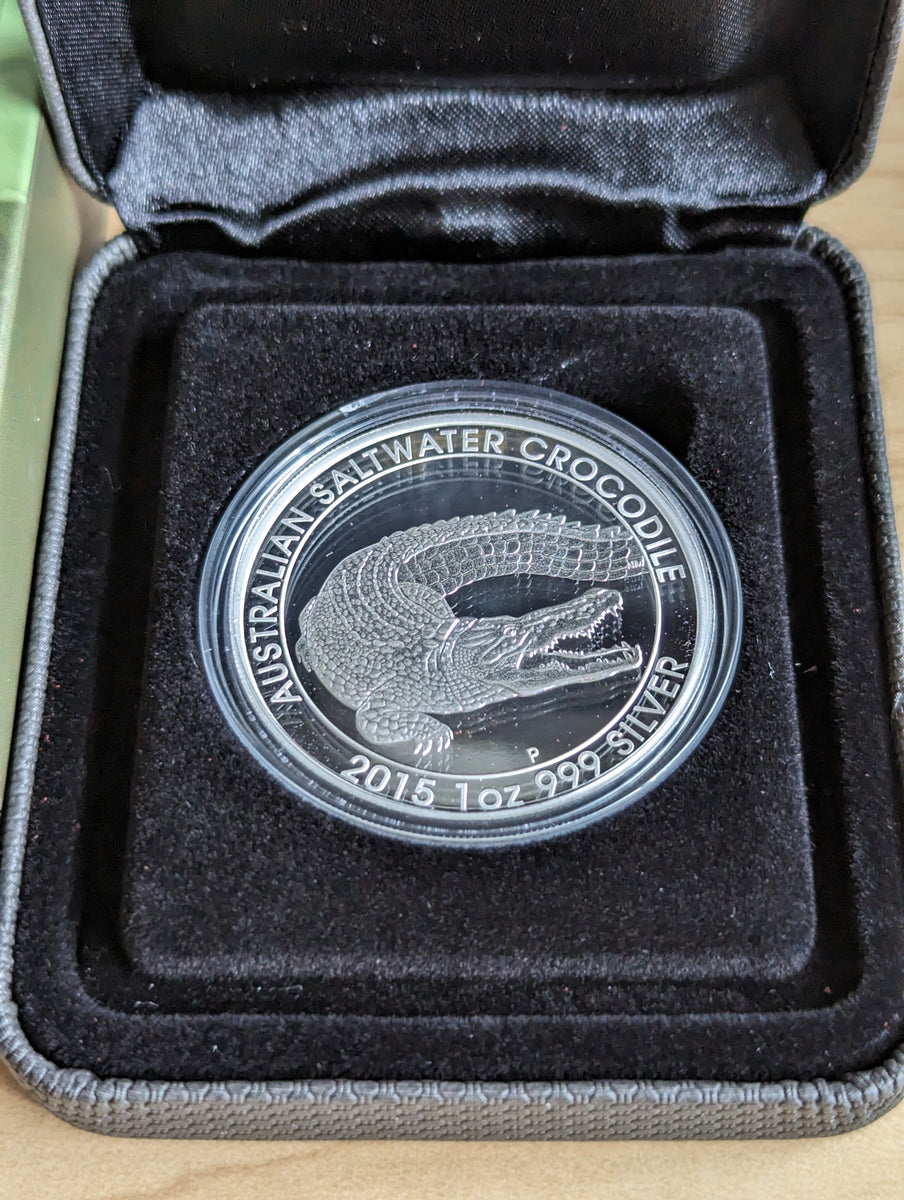 Australia 2015 $1 Australia Saltwater Crocodile 1 oz Silver Proof