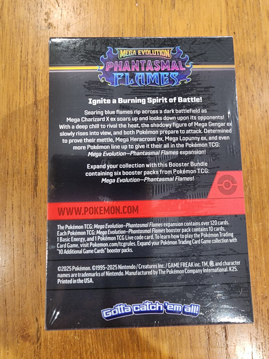 Pokemon TCG Mega Evolution Phantasmal Flames Booster Bundle – Shields  Stamps & Coins