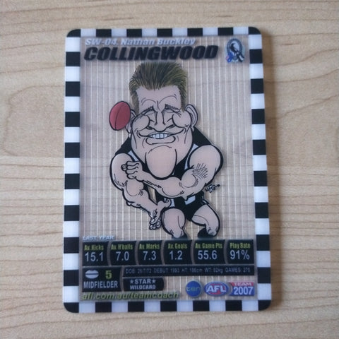 2007 Teamcoach Star Wildcard Nathan Buckley Collingwood SW-04
