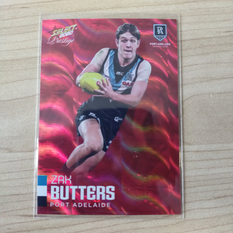 2020 Select Prestige Red Parallel Zak Butters Port Adelaide No. 057/170