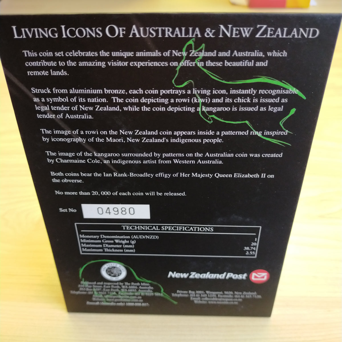 Australia New Zealand 2005 Perth Mint NZ Post Living Icons Of