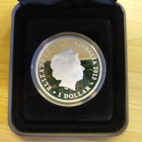 Australia 2013 Perth Mint $1 Megafauna Procoptodon 1oz .999 Proof Silver Coin