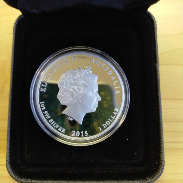 Australia 2015 Perth Mint $1 The Birth of HRH Princess Charlotte 1oz .999 Proof Silver Coin