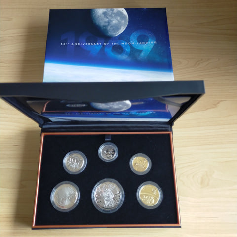 Australia 2019 Royal Australian Mint Proof Year Coin Set 50th Anniversary of the Moon Landing