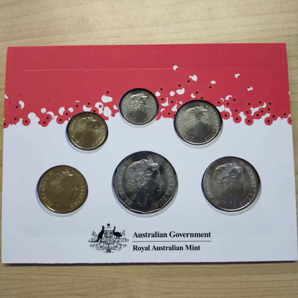Australia 2018 Royal Australian Mint Uncirculated Year Coin Set World Money Fair Special Release Overprint