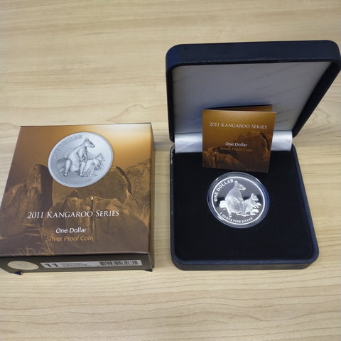 Australia 2011 Royal Australian Mint $1 Kangaroo Allied Rock-Wallaby Silver Proof Coin