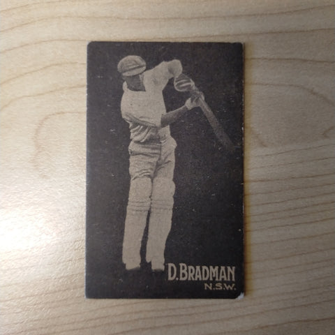 Cricket 1931 Don Bradman, NSW. Giant Brand Licorice Trading Card