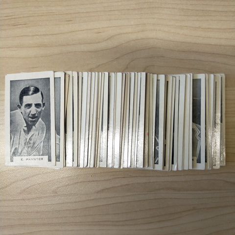 Cricket 1932-33 B.D.V. Cigarette Cards Part Set of Test Cricketers