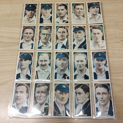 Cricket 1935 Cricket, Tennis and Golf Celebrities set of 50 Ardath Cigarette Cards