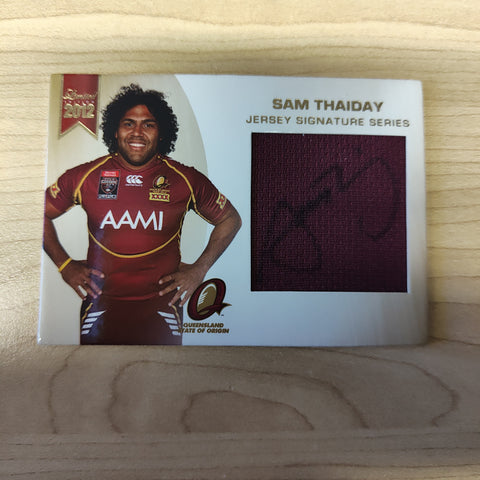 2012 NRL Limited Edition Jersey Signature Series Sam Thaiday QLD State of Origin