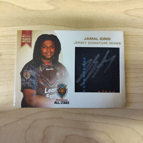 2012 NRL Limited Edition Jersey Signature Series Jamal Idris Indigenous All Stars