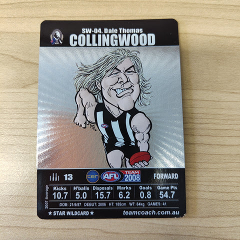 2008 Teamcoach Star Wildcard Dale Thomas Collingwood SW-04