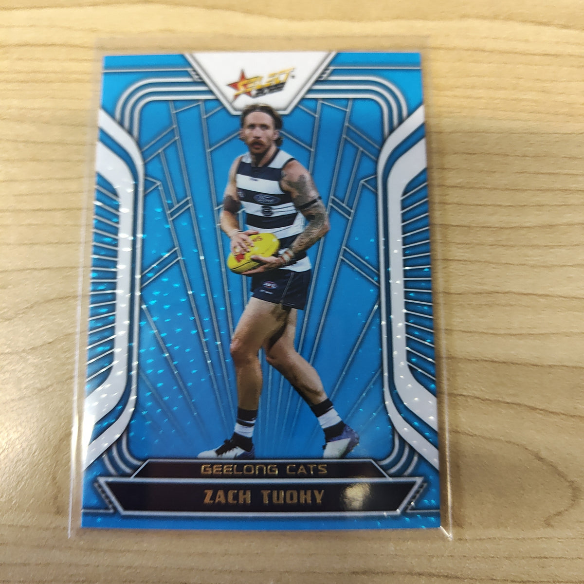 2022 AFL Footy Stars Fractured Arctic Blue Zach Tuohy Geelong 027/190 