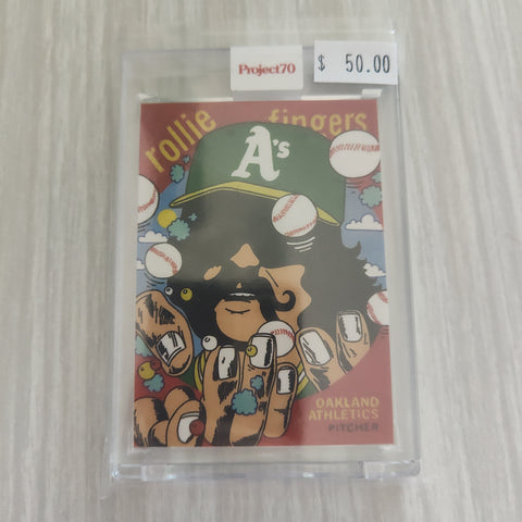 2021 Topps Project 70 Rollie Fingers Card #60 Artist Ermsy Baseball Card