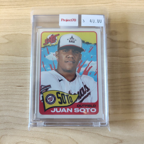 2021 Topps Project 70 Juan Soto Card #161 Artist Tyson Beck Baseball Card