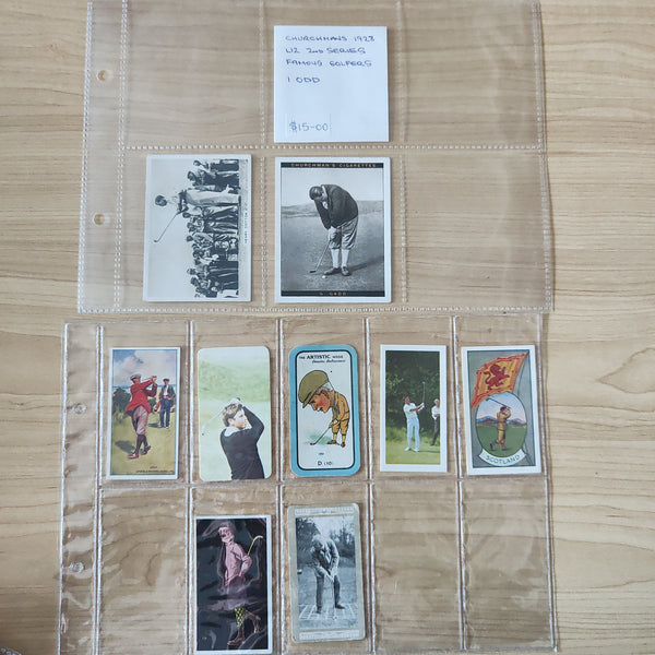 Assorted Lot of Approx 250+ Golf Cigarette Cards From 1914-2001