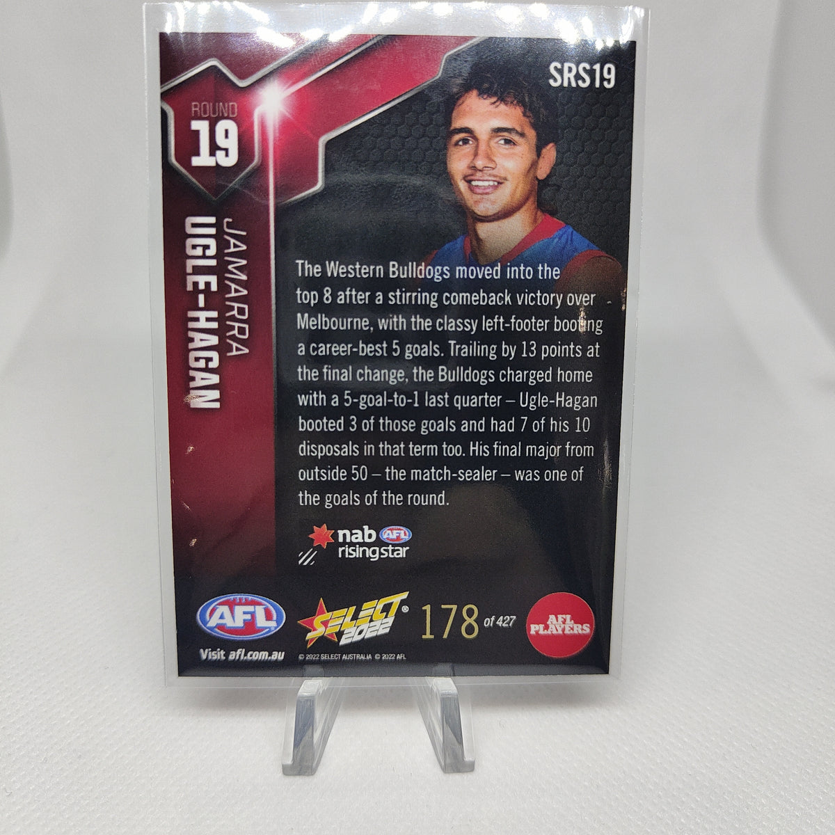 2022 Select Hilites Rising Star Jamarra Ugle-Hagan Western Bulldogs No 2022 Select Hilites Rising Star Jamarra Ugle-Hagan Western Bulldogs No