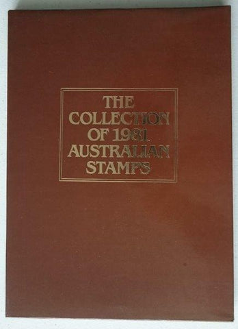 Australia Post 1981 Year Album. This book contains all the different simplified stamps issued in that year.
