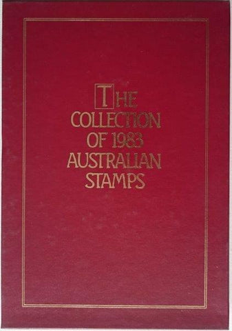 Australia Post 1983 Year Album. This book contains all the different simplified stamps issued in that year.