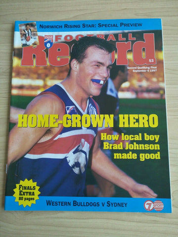 1997 Second Qualifying Final AFL Football Record Western Bulldogs v Sydney