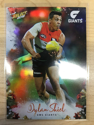 AFL 2018 Select Christmas Holofoil Card X105 - GWS, Dylan Shiel