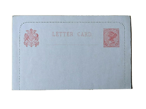 Victoria Australian States 2d Postal stationery Letter Card LC14 Deep Shade M