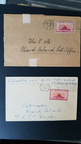 New Zealand 1951 covers to Heard Island, Australian Antarctic Territory (2)
