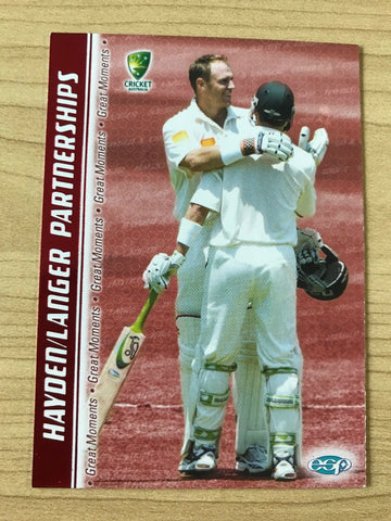 Elite Sports Haden/Langer Partnerships Cricket Card 2003